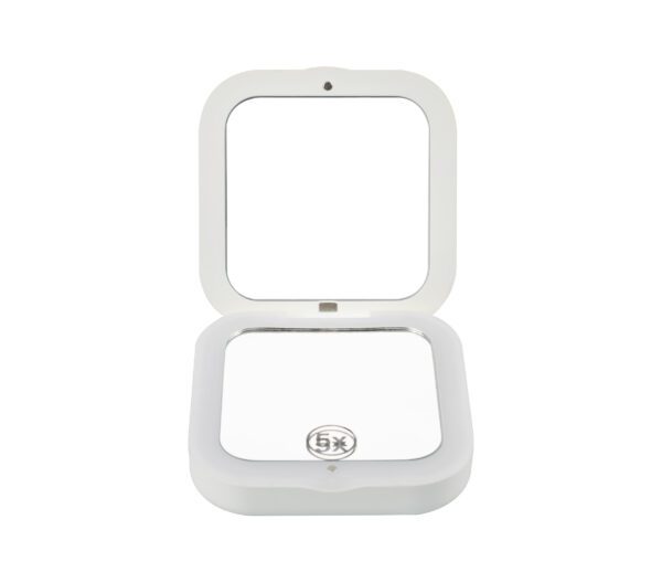 Pocket Size Power Bank Square Hand Mirror for Travel Makeup GMS301 - Image 6