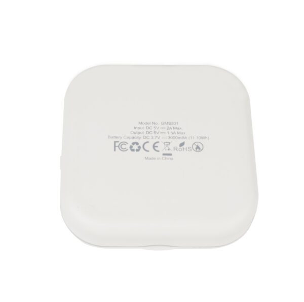 Pocket Size Power Bank Square Hand Mirror for Travel Makeup GMS301 - Image 3