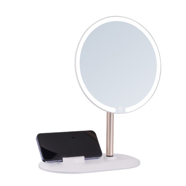 360° Rotation Detachable Lighted Makeup Table LED Mirror Gms812A - Image 2