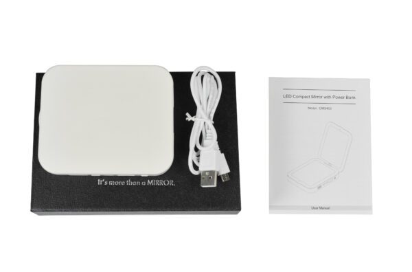 LED makup Compact Mirror power bank GMS403 - Image 5