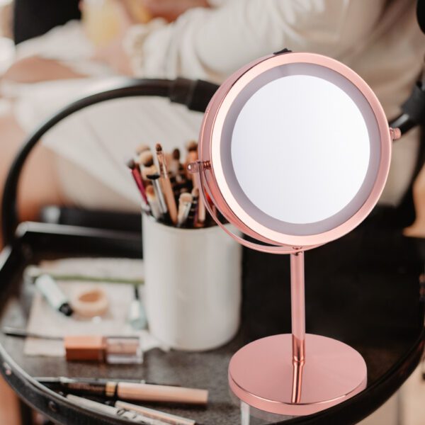 Lights Chrome Two Way  1x/10x Magnifying Vanity Makeup Mirror GMD710 - Image 3